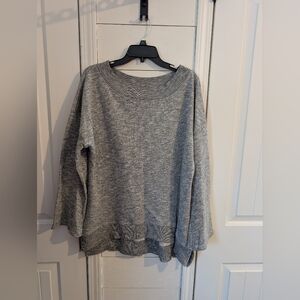 Hard Tail Heather Gray Crew Neck Sweater